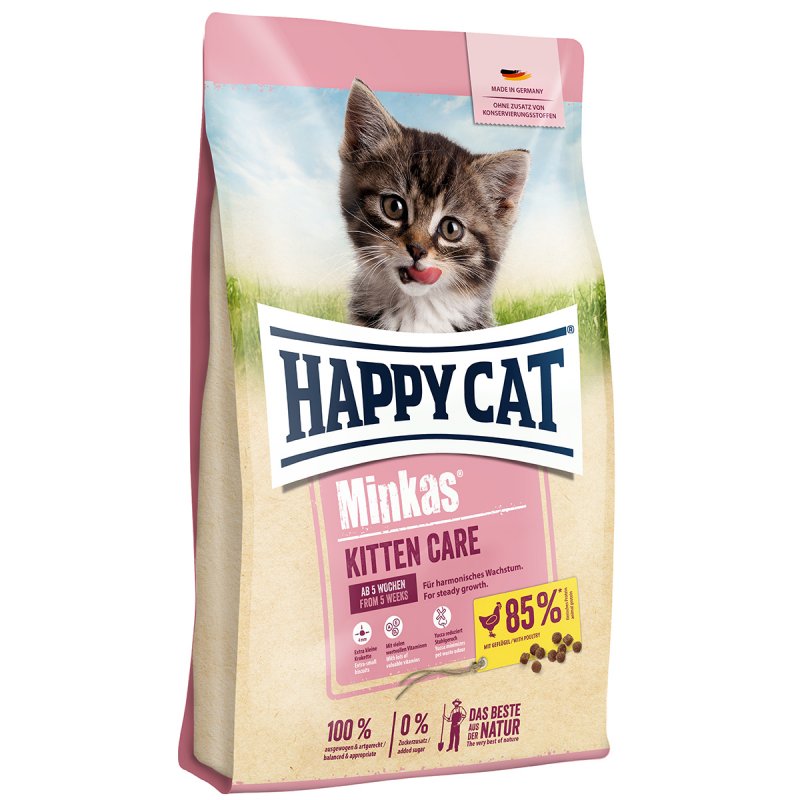 Produktbild von Happy Cat Minkas Kitten Care Geflügel - 6 x 500 g