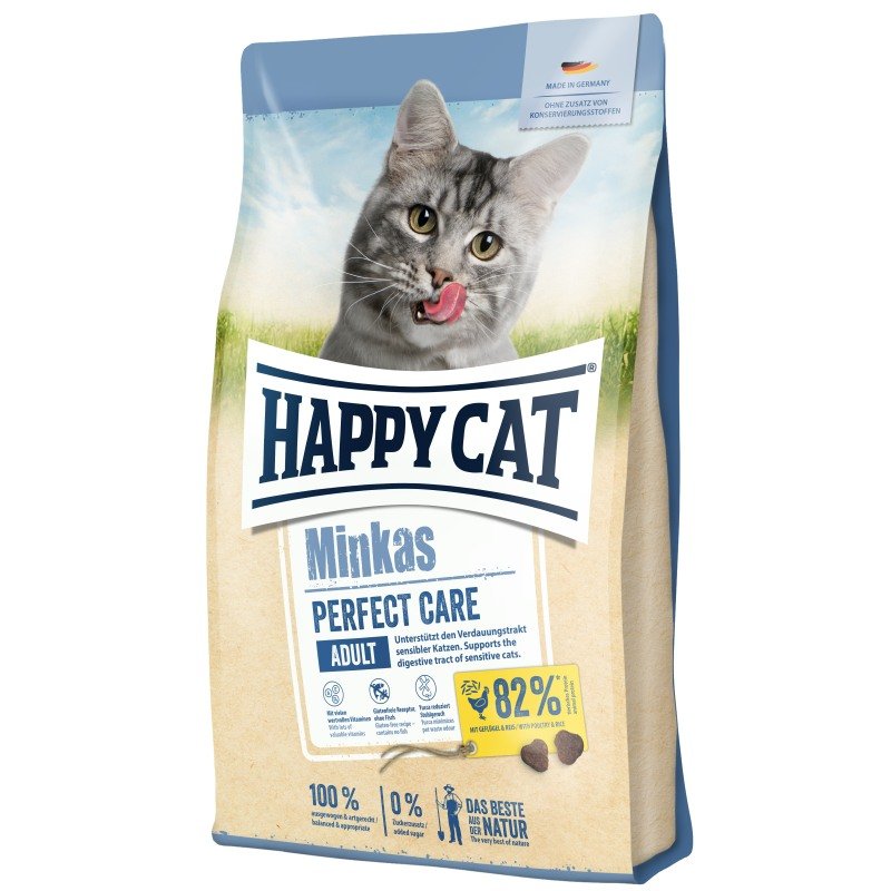 Happy Cat Katzen Trockenfutter Minkas Perfect Care Geflügel 500 g