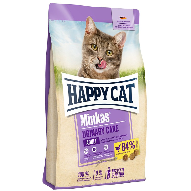 Happy Cat Katzen Trockenfutter Minkas Urinary Geflügel 500 g