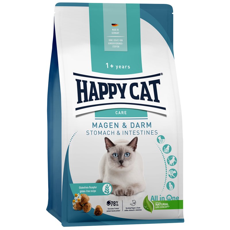 Happy Cat Katzen Trockenfutter Sensitive Magen & Darm 1,3 kg