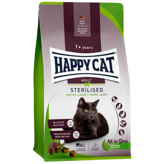 Happy Cat Katzen Trockenfutter Sterilised Weide Lamm 300 g