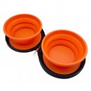 Disc-O-Bed Dog-Bed Mobiles Hundebett mit Sonnendach + Futternapf Set S