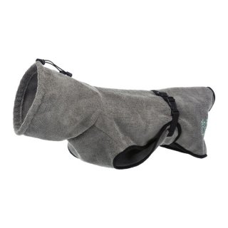 Trixie Bademantel für Hunde Grau L