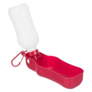 Trixie Flasche mit Trinknapf Rot