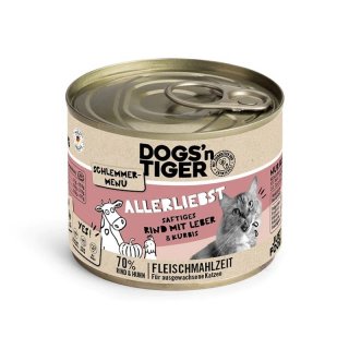 Dogsn Tiger Katzen Nassfutter Allerliebst Rind &...