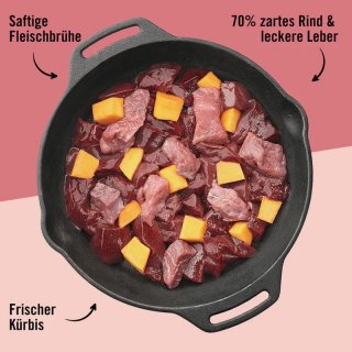 Dogsn Tiger Katzen Nassfutter Allerliebst Rind & Hühnerleber 400 g