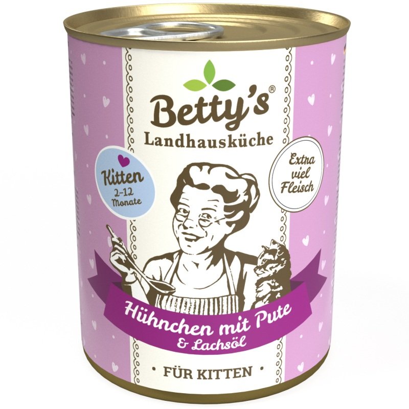 Thumbnail - Betty's Landhausküche Kitten Hühnchen mit Pute 1 x 400g
