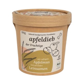 Schnauze voll Hundekeks Apfeldieb