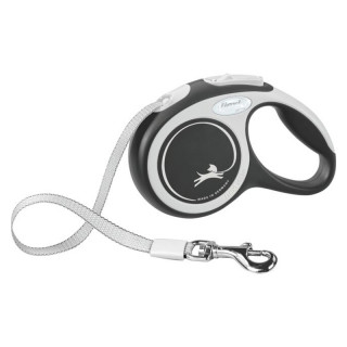Flexi Hundeleine New COMFORT Gurt Schwarz 8m 50kg