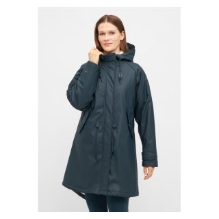Derbe Damen Regenmantel Friese Tidaholm Dunkelblau Gefüttert jetzt