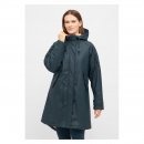 Derbe Damen Regenmantel Friese Tidaholm Dunkelblau Gef&uuml;ttert 40