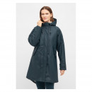 Derbe Damen Regenmantel Friese Tidaholm Dunkelblau Gef&uuml;ttert 44