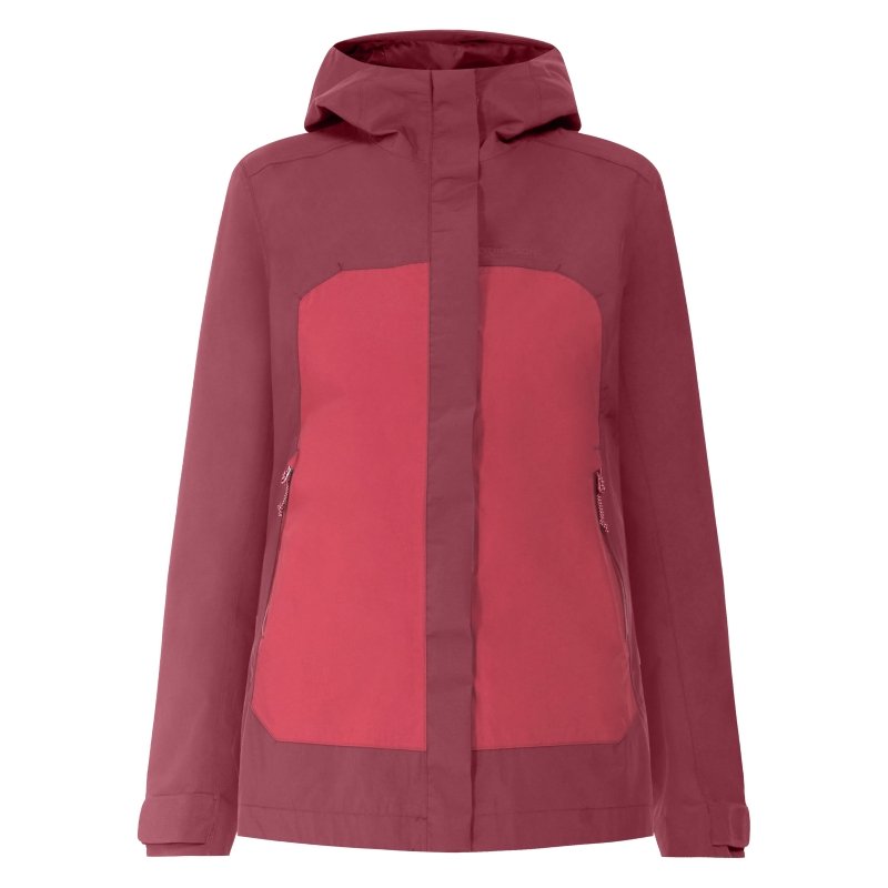 Didriksons Damen Regenjacke Grit Anemon Red 46
