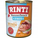 Rinti Hunde Nassfutter Dose Kennerfleisch Junior Huhn 6x800g