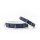 Maul Ledermanufaktur Halsband Nordlicht Blau-Rot/Silber 55cm/35mm