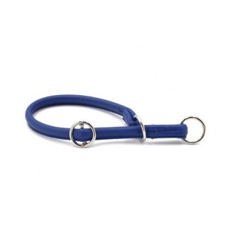 Maul Ledermanufaktur Hundehalsband Rundgenäht Royal Blau