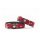 Maul Ledermanufaktur Hundehalsband Spring Break Orange/Silber 45cm/35mm
