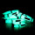 Paikka Hundehalsband Glow Aqua 2,5 x 35-48 cm