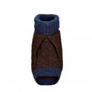 Hunter Hundepullover Odense + M&uuml;tze braun/ blau 80