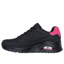 Skechers Damen Sneaker Uno Pop Back Schwarz 41