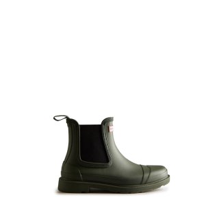 Hunter Boots Damen Chelsea Commando Boot Dark Oliv