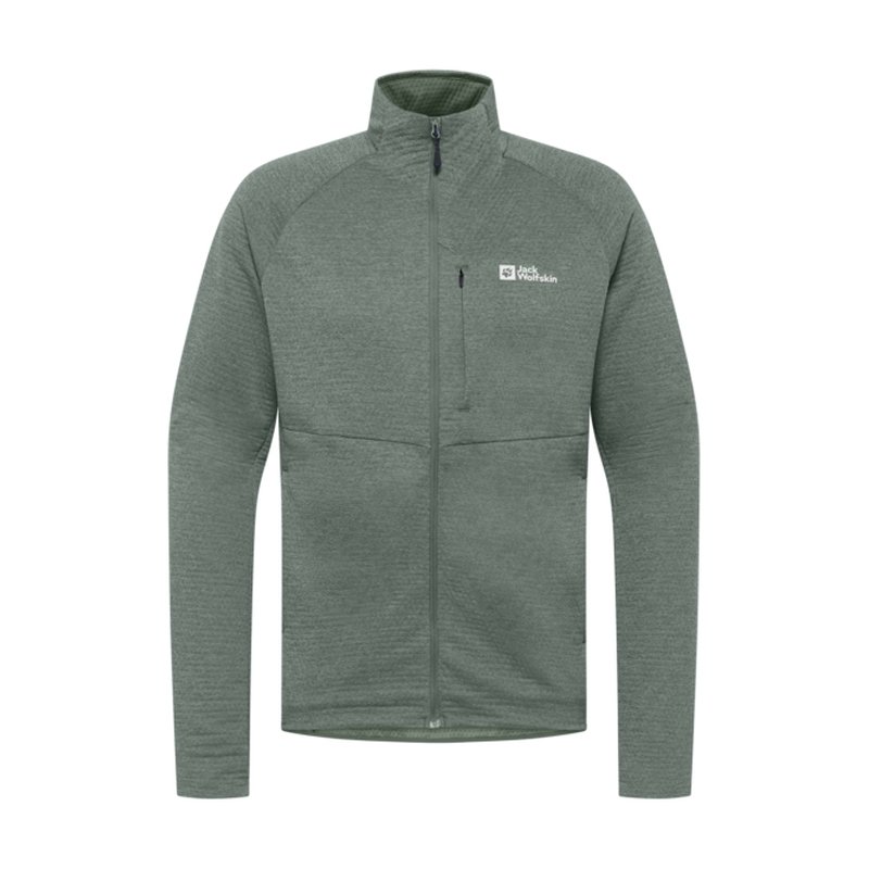 Thumbnail - Jack Wolfskin Herren Fleecejacke Taiga FZ Slate Green 2XL