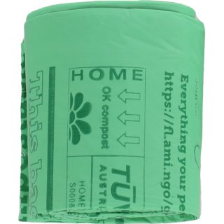 Flamingo Hundekotbeutel kompostierbar Cardun Grün 4x25stk