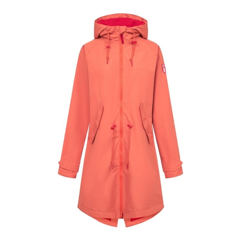 Derbe Damen Regenparka Ripby Tiger lily/High risk red 46