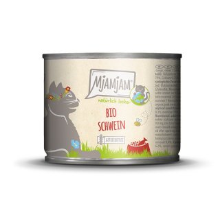 Mjamjam Katzen Nassfutter BIO Schwein