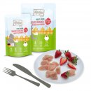 Mjamjam Katzen Nassfutter Chicks &amp; Friends delikates H&uuml;hnchen an fruchtigen Erdbeeren