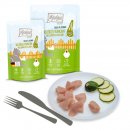 Mjamjam Katzen Nassfutter Chicks &amp; Friends delizi&ouml;ses H&uuml;hnchen an ged&auml;mpfter Zucchini