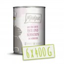 Mjamjam Katzen Nassfutter DUO Ente &amp; H&uuml;hnchen &amp; M&ouml;hrchen
