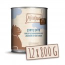 Mjamjam Katzen Nassfutter Quetschie - purer Fleischgenuss - zarte Ente pute