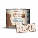 Mjamjam Katzen Nassfutter Quetschie - purer Fleischgenuss - zarte Ente pute
