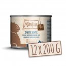 Mjamjam Katzen Nassfutter Quetschie - purer Fleischgenuss - zarte Ente pute