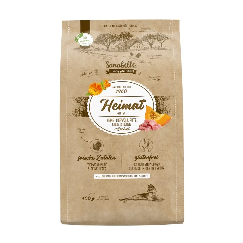 Sanabelle HEIMAT Kitten Trockenfutter Tierwohl-Pute 1x400g