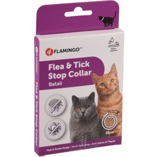 Flamingo Anti-Parasit Batali Floh & Zecken Stop Halsband Katze 38cm