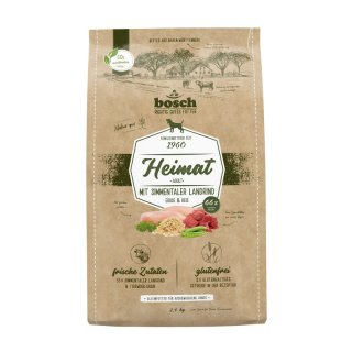 Bosch Heimat Hunde Trockenfutter Adult mit frischem Simmentaler Landrind 4x2,4kg