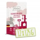 Mjamjam Katzen Nassfutter kulinarischer Hirsch und Truthahn an frischen Cranberries