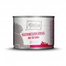 Mjamjam Katzen Nassfutter kulinarischer Hirsch und Truthahn an frischen Cranberries