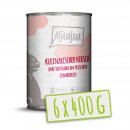 Mjamjam Katzen Nassfutter kulinarischer Hirsch und Truthahn an frischen Cranberries