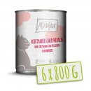 Mjamjam Katzen Nassfutter kulinarischer Hirsch und Truthahn an frischen Cranberries