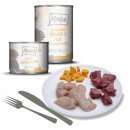 Mjamjam Katzen Nassfutter DUO von zartem H&uuml;hnchen &amp; Kalb an ged&auml;mpftem K&uuml;rbis