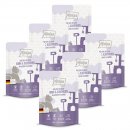 Mjamjam Katzen Nassfutter DUO von saftigem H&uuml;hnchen &amp; Kaninchen an ged&auml;mpftem K&uuml;rbis