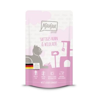 Mjamjam Katzen Nassfutter Katze Huhn & Lachs