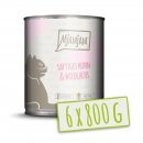 Mjamjam Katzen Nassfutter saftiges Huhn und Wildlachs