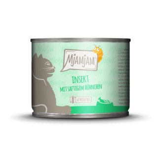 Mjamjam Katzen NassfutterInsekt mit saftigem Hühnchen