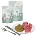 Mjamjam Katzen Nassfutter Insekt mit vorz&uuml;glichem Kalb 1x125g