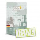 Mjamjam Katzen Nassfutter Insekt mit vorz&uuml;glichem Kalb 12x125g