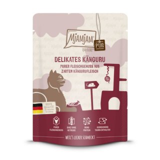 Mjamjam Katzen Nassfutter Cat - Känguru pur 6x300g
